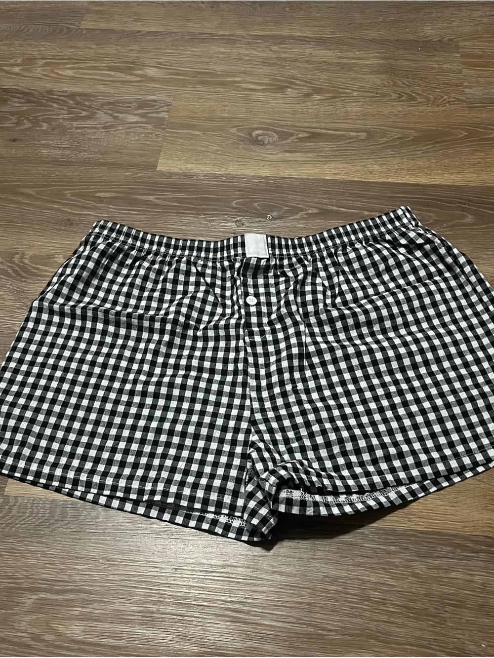 Black & White Gingham Women’s Shorts